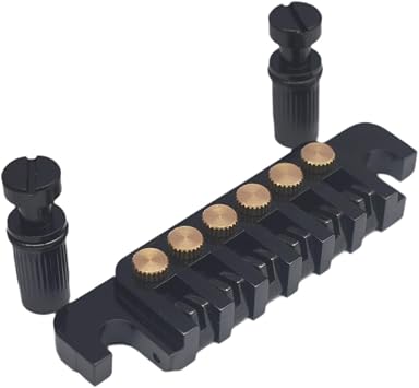 Harilla Bridge Tailpiece LP Bridge Stop for GB LP Gear Replacement Accessories Replacement for Electric Guitars Metal Guitar Bridge, black