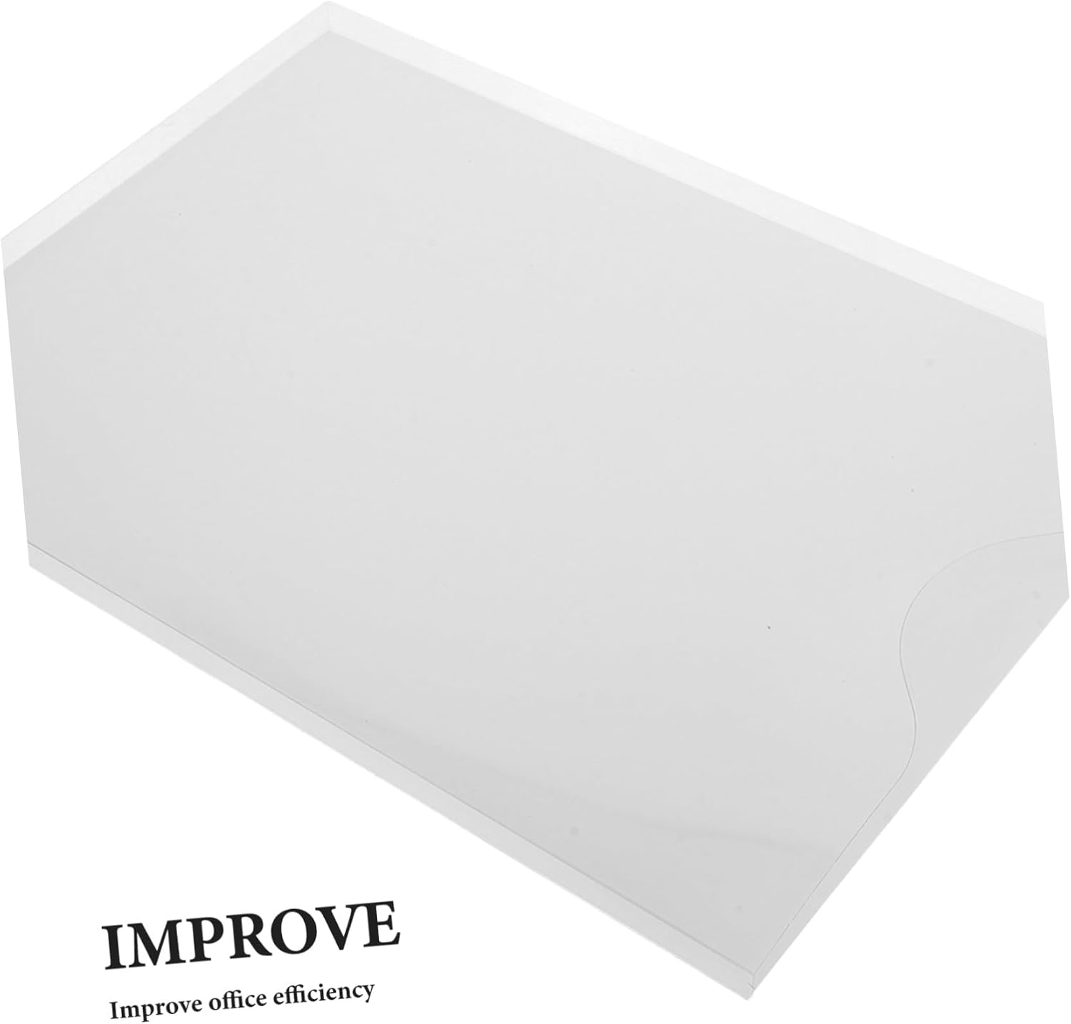 Angoily Magnetic Paper Holder A4 File Organizer Pvc Shelf with Rubber Magnet for Secure Document Storage Letters and Folders Space-saving Design for Home and Professional Environments image 3