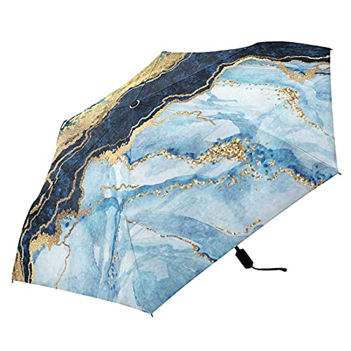 Parapluie pliable marbre chic et compact pour les trajets quotidiens