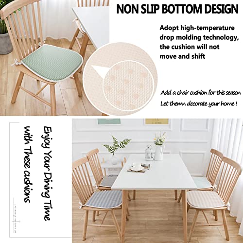 Cojín de asiento estampado de alto confort y diseño saludable en color caqui 3