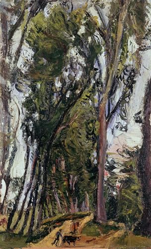 Cuadro en lienzo Paesaggio con contadino Chaim Soutine decoracion salon 60x90cm