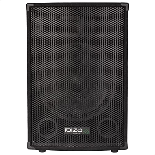 Ibiza - DISCO12B - Enceinte Passive trapézoïdale à 3 Voies avec Boomer de 12”/30cm - 600W - Noir