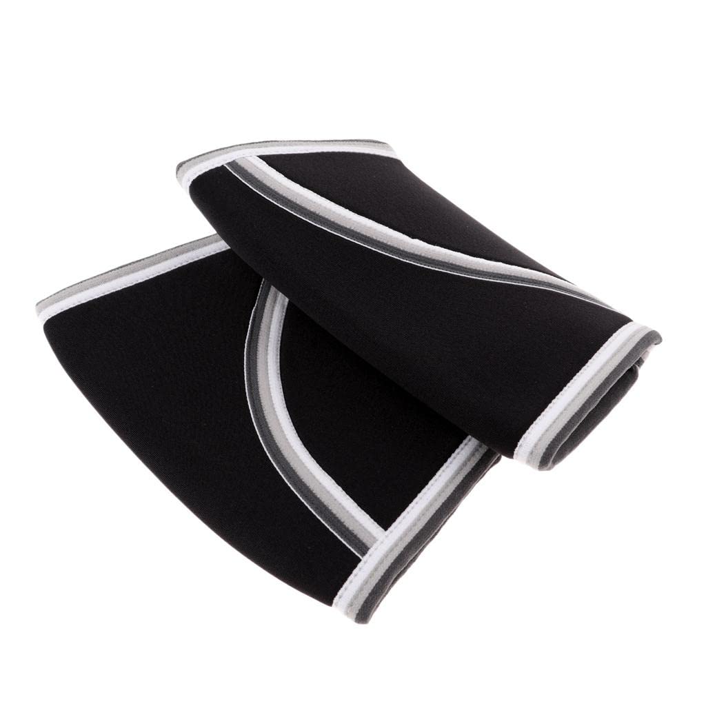 5MM Neoprene Elbow Support Elbow Sleeves Guard Weightlifting Basketball XXL-image-45