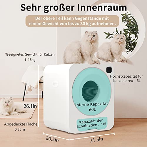 Selbstreinigendes Katzenklo Angel Shield – Automatische Katzentoilette mit App