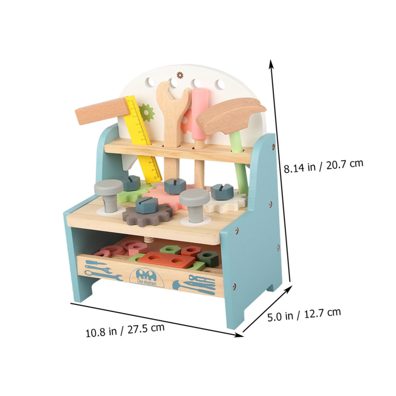 TOYANDONA Kit de Combinación de Juguetes de Madera para Niños, Juguete de Tornillo Seguro y Educativo para Desarrollar Habilidades Manuales