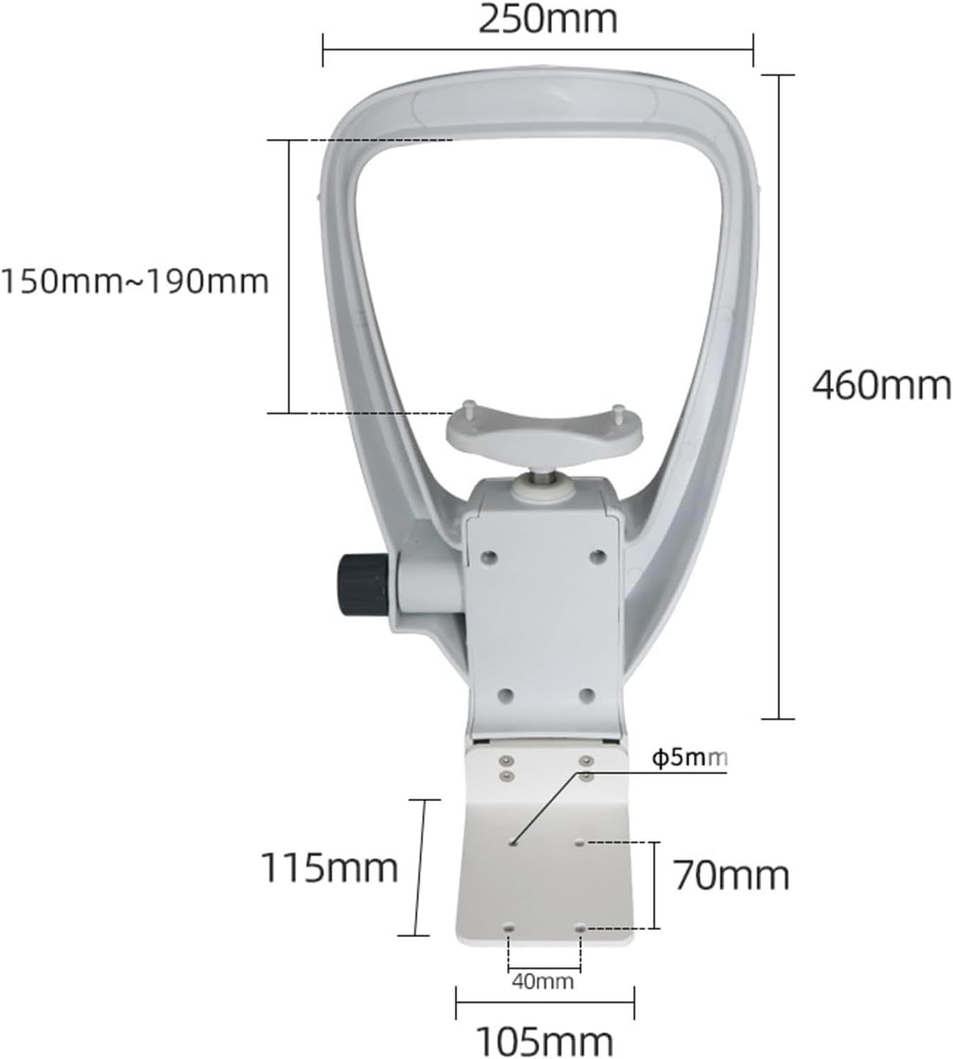 Optometry Equipment Accessories, Lifting Chin Support, Adjustable Support Height, for Automatic Ophthalmometer, Vision Training, Optical Instrument