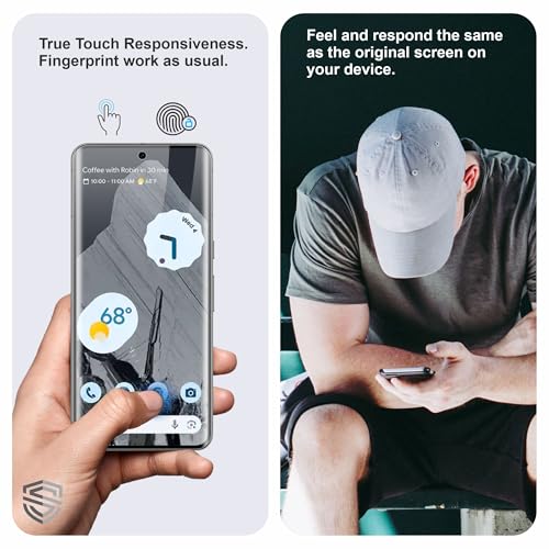 Image of TPU hydrogel Edge to Edge Screen Protector Guard For Google Pixel 8 Pro (6.7 Inch) With Installation Kit | Fingerprint Compatible | Edge to Edge Coverage