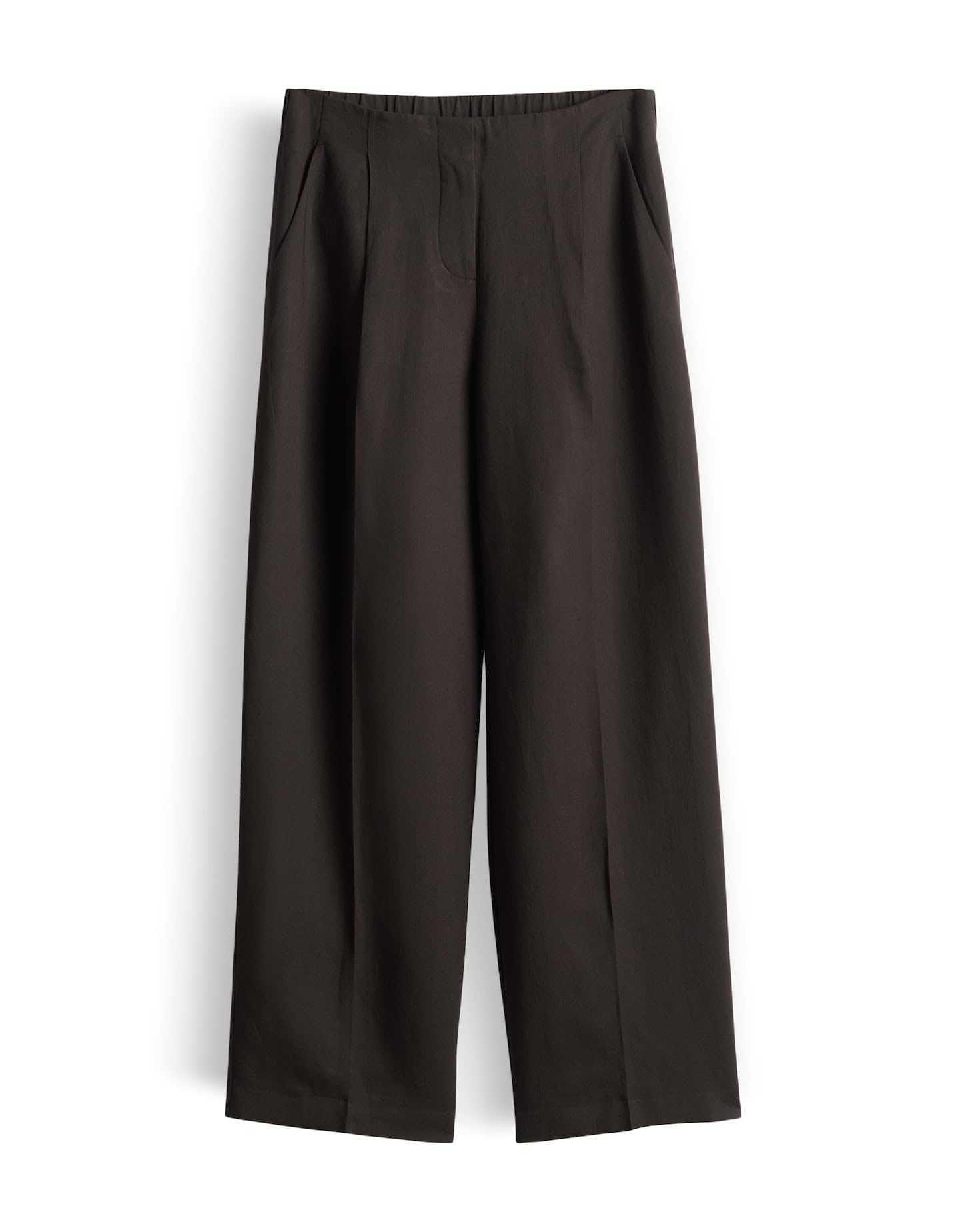 someday Damen Wide Leg Pants | CISILIA Linen Relaxed Bundfaltenhose aus Viskose Leinen Mix