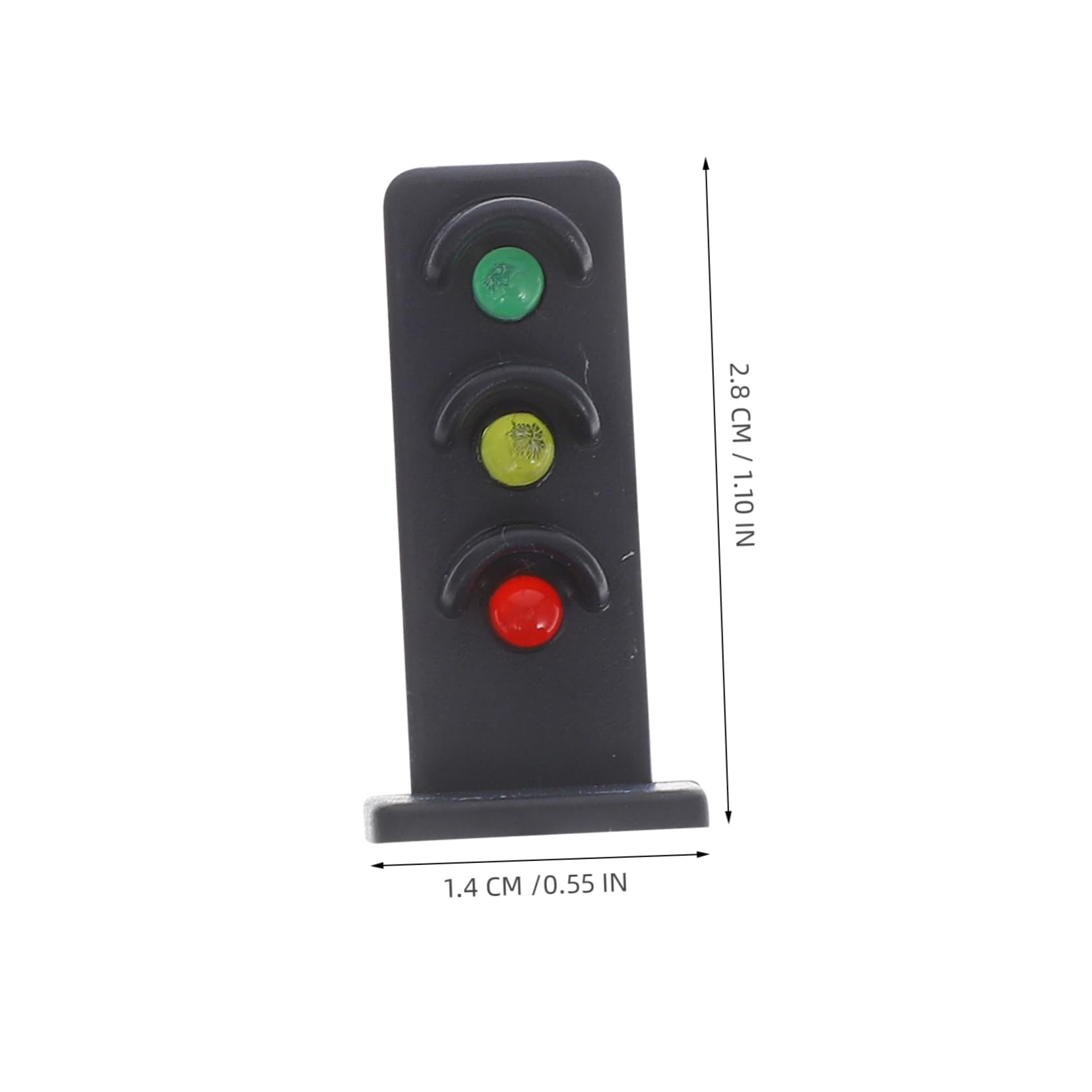 LALAFINA Mini Traffic Signal Decorative Model Mini Simulation Light for DIY Railway Layout Signal Lamp Model
