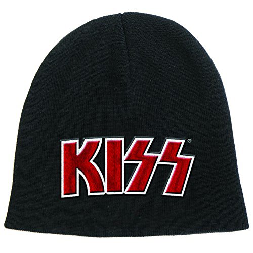 Image of Kiss - Beanie Red on White Logo (in One Size)