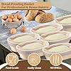 P&P CHEF Sourdough Bread Proofing Basket Set of 6, 10 Inch Oval Dough Proofing Bowls, Sourdough Bread Baking Supplies for Bakers, Handmade Rattan Baskets with Cloth Liner #4