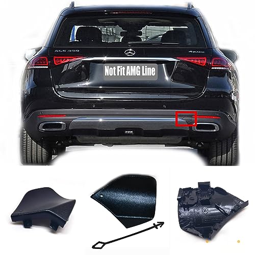 Trimla Rear Tow Cover Fit 19-22 Mercedes Benz GLE V167 W167 for GLE300 GLE350 GLE400 GLE450 GLE580 GLE53 GLE63 2019 2020 2021 2022 Bumper Towing Hook Eye Cap 1678856600