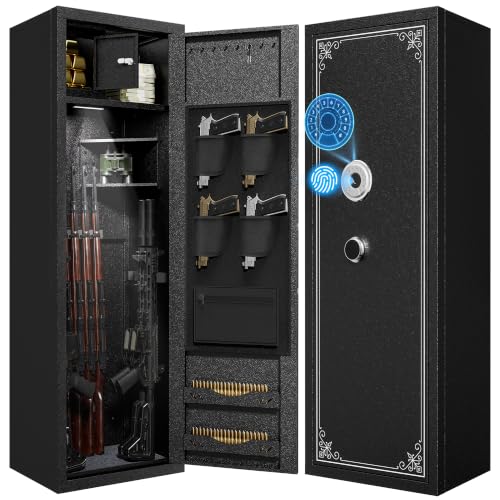 IRRBBB 15-20 Gun Safe for Rifles and Pistols, Heavy Duty Biometric Gun Safe
