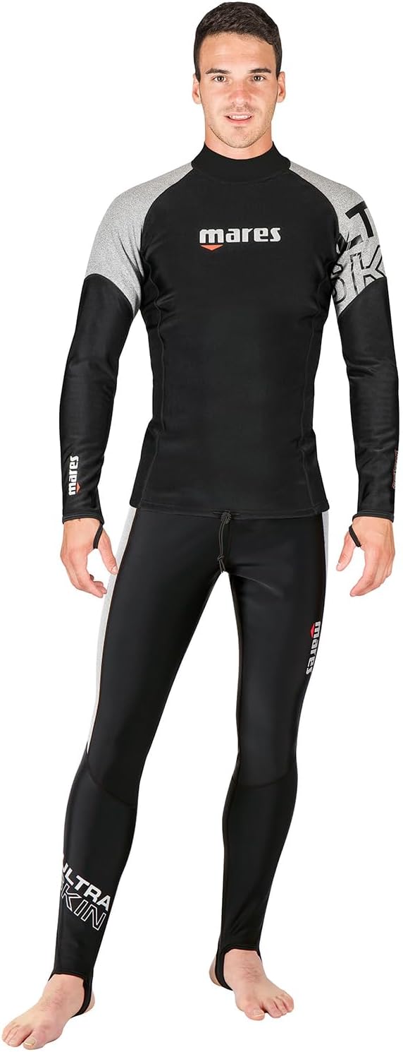Mares Men's Ultra Skin Long Sleeve Thermal UPF 50+ Diving Water Sports Under Wetsuit & Dry Suit Top