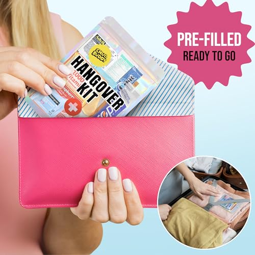 image for Chug Buddy 10 Pre-Filled Hangover Kits for Bachelorette Party Favors, 