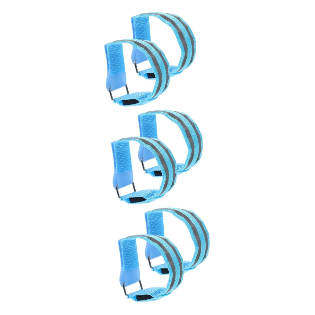 Happyyami 6pièces Bracelets LED Lumineux Réfléchissants Rechargeables pour Course à Pied Lot de Sécurité Optimale pour Jogging Et Activités De Plein Air
