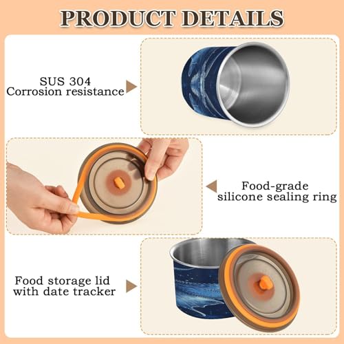 Contenedor hermético acero inoxidable 500ml para café miniatura 4