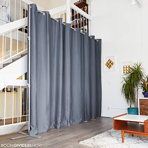 Room/Dividers/Now Premium Room Divider Curtain, 8Ft Tall X 10Ft Wide (Slate Gray) | Premium Curtains For Room Partition, Create Privacy, Blackout, Noise Reduction #TOP2