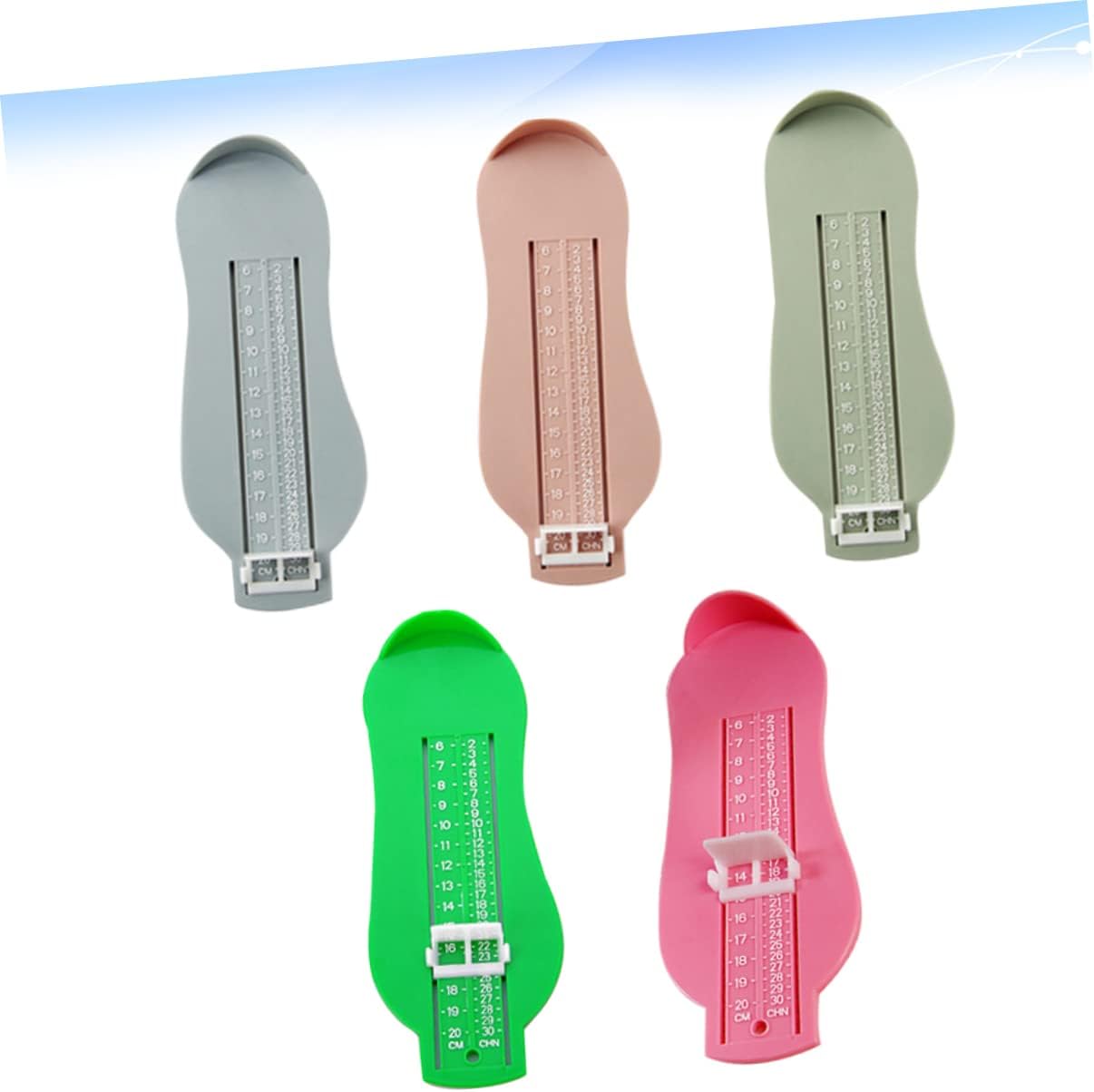 minkissy 5Pcs Foot Measuring Device for Accurate Foot Measurement Tool for Shoe Gauge Portable and Easy to Use for Sizing Shoes Online Shopping