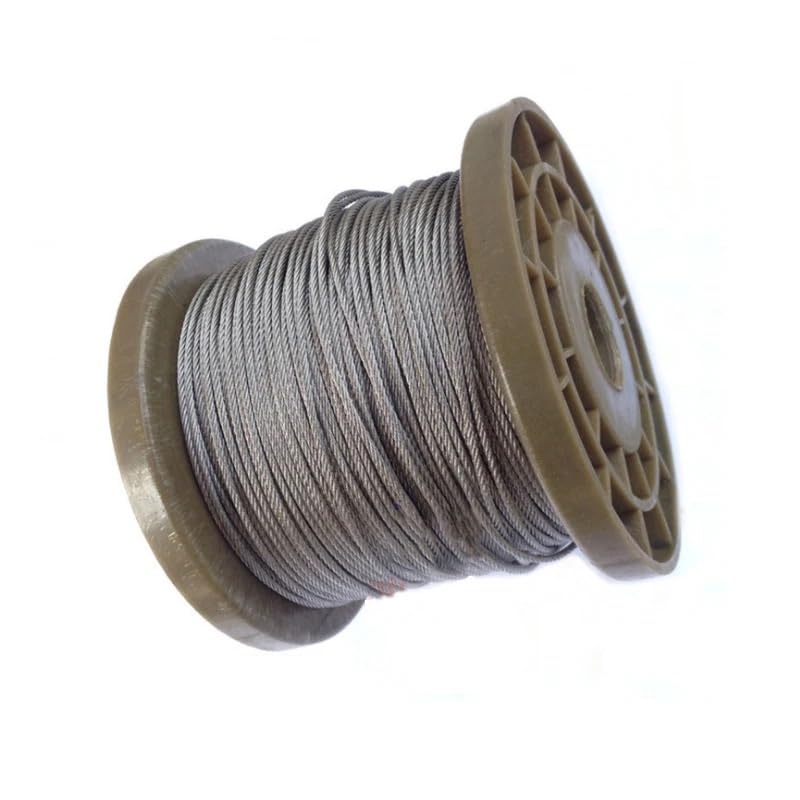Cuerda de Alambre, Cable de Acero, Cable de Acero de 5 Metros(0.8mm)