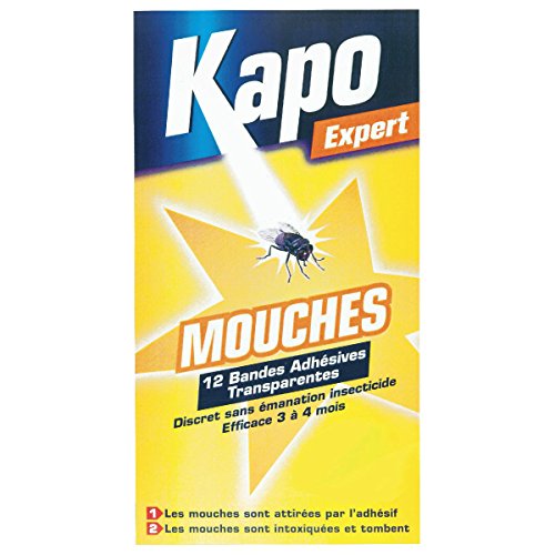 KAPO Bandes adhésives anti-mouches transparentes x12 Cover