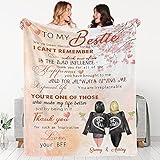 Custom Best Friend Throw Blanket with Name & Hairstyle- Soft Fleece Blanket | Best Friend Birthday...