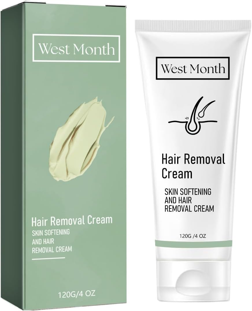 Natural Intimate Hair Removal Cream - Painless Vegan Hair Remover For Sensitive Skin - Depilatory For Bikini, Legs & Bum - Women In-Shower Cream