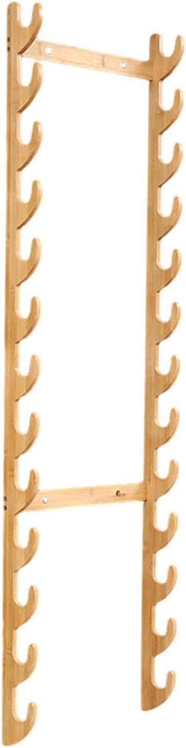 Sword Stand,Bamboo Katana Samurai Sword Hanger - 1-13 Tiers Sword Display Wall Mount, Vertical Martial Arts Weapons for Tanto/Genji/Axe