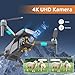 Drohne mit Kamera 4K, Mini Drohne mit Kamera und GPS, Bürstenloser Motor, Hochauflösende Fotos und Videos, 3D Flip, Optisches Schweben, Hindernisvermeidung, Ein-Knopf-Start, Für Anfänger