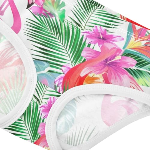 Pattern Toddler Underwear Custom 2t Cotton Girl Panties Cute Tropical Pink Flamingos Hawaii Underpants Briefs4