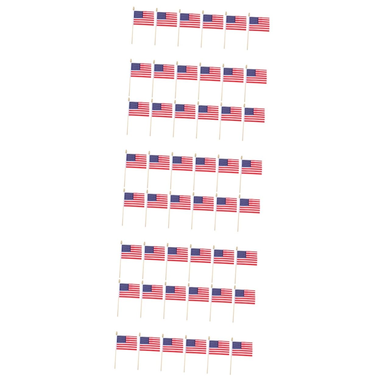 Drapeaux américains à main pour décoration de fête Usa réussie
