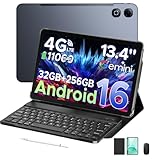 🏆【Tablet con Completo de Accesorios + 7,7mm Diseño Ultrafino】La DOOGEE G6 Max VIP Edition tableta 13 pulgadas incluye un completo conjunto de accesorios: teclado Bluetooth, lápiz táctil, ratón, funda protectora, cargador, cable Type-C y protector de pantalla. Su diseño ultrafino de 7,7mm combina elegancia y portabilidad. Una Android tablet barata y buena ideal para quienes buscan una tablet con teclado y lápiz y ratón y funda para estudiantes o profesionales en viajes, oficina o uso diario.