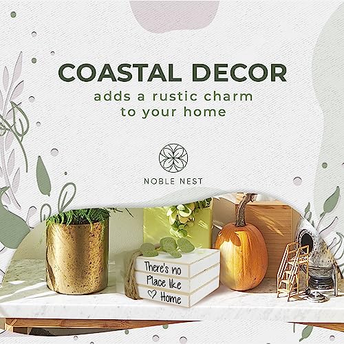 Noble Nest Mini White Decorative Books For Tiered Tray Decor | Farmhouse Decor | Faux Books For Decoration | Book Decor | Farmhouse Table Decor | Coffee Table Book Shelf Decor - Decorative Tray Table #TOP4