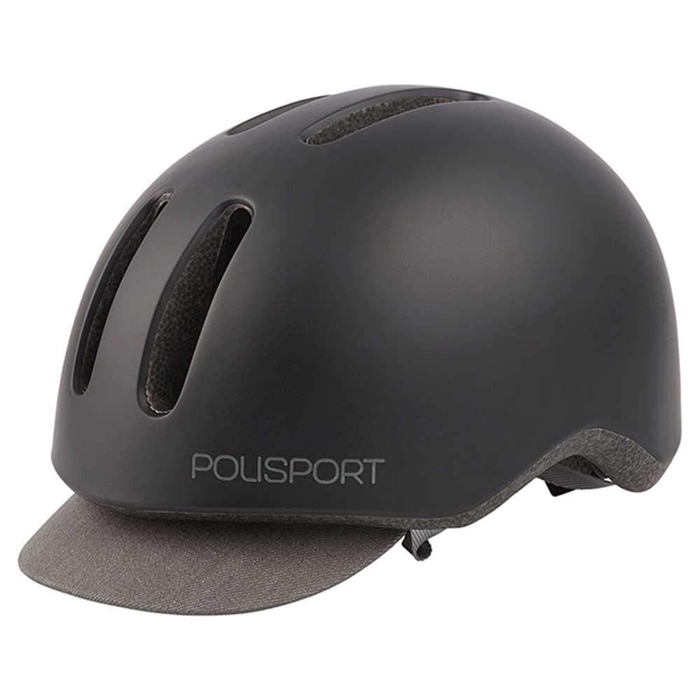 Casco Polisport Commuter negro y gris talla L para ciclismo urbano