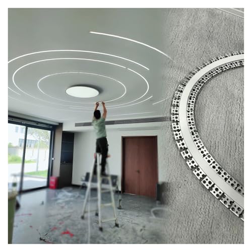 Rail flexible en aluminium pour ruban LED intégration haut de gamme en placo