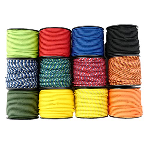 1/8''(3mm) 164ft Diamond Braid Nylon Rope,5 Strands Paracord Utility Rope,Multipurpose Nylon Twine