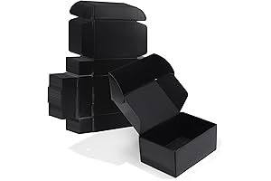 ZBEIVAN 9x6x4 Black Small Gift Boxes for Presents