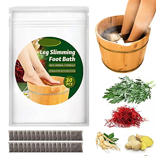 30PCS Lymphatic Drainage Ginger Foot Soak, Leg Slimming Foot Bath ...