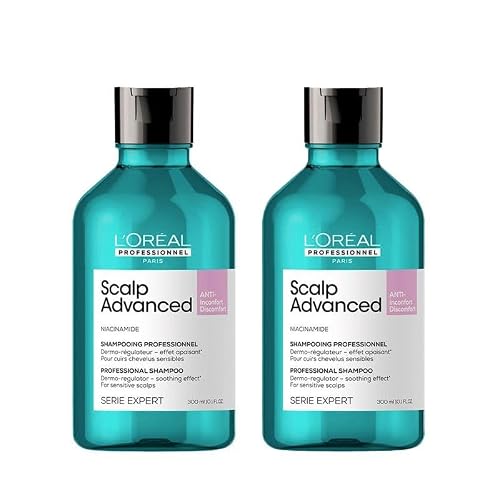 Image of L'Oreal Professionnel DOUBLE Serie Expert Scalp Advanced Anti-Discomfort Dermo-Regulator Shampoo for sensitive scalps 300ml