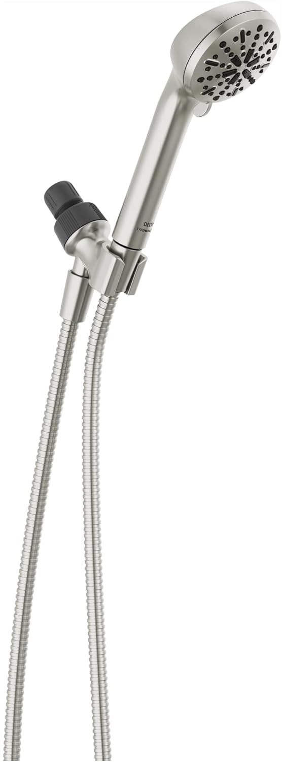 Delta Faucet 4Spray Handheld Shower Head, Brushed Nickel Shower Head