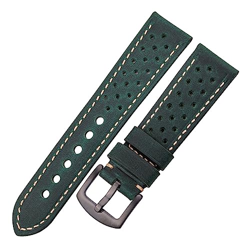 Run Ken vrvoh 20mm 22mm 24mm Be[Wxg GalaxyXgbvΉ ubN CG[ O[(Dark Green Black,20mm)