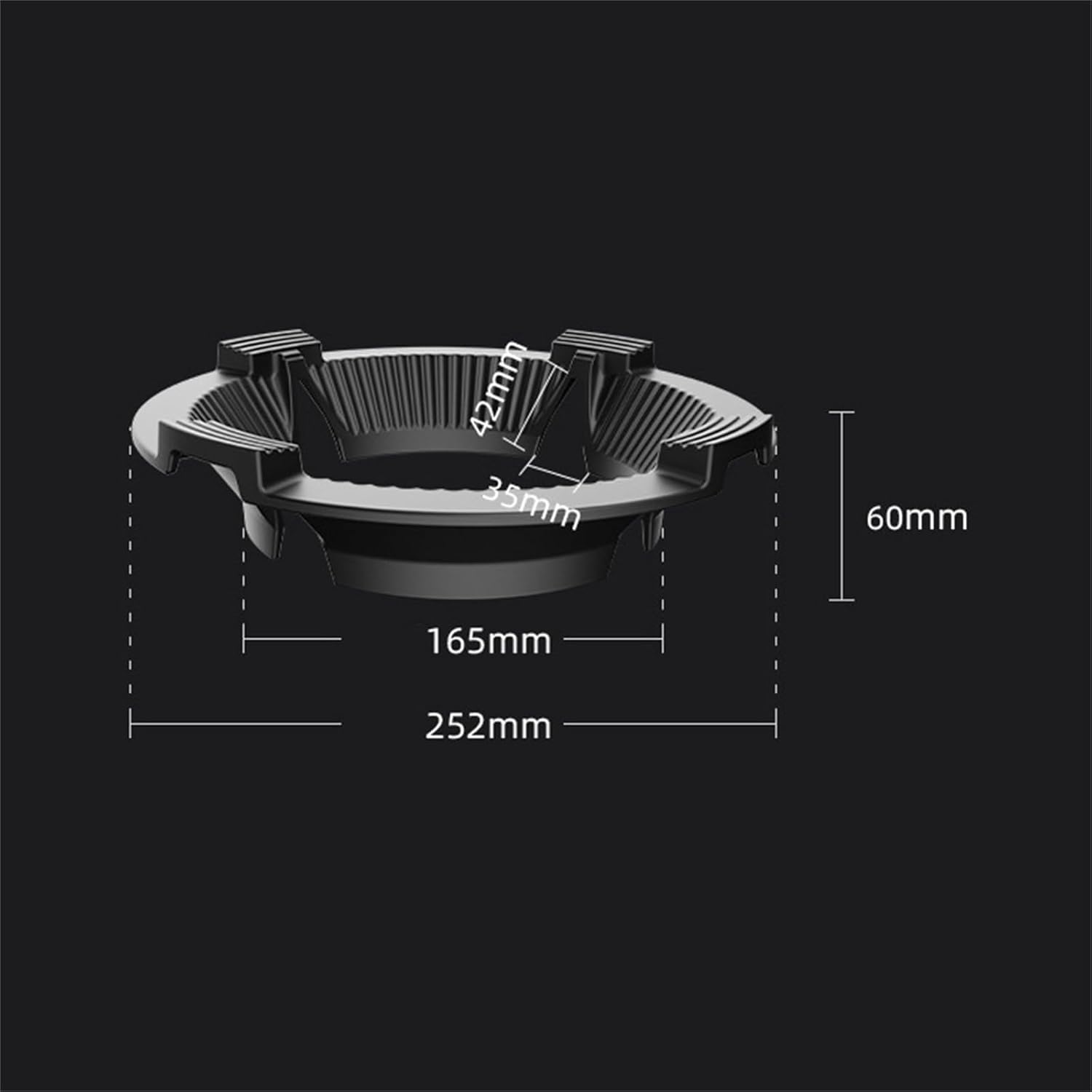 Wok Ring Cast Iron Wok Support Ring Burner Ring for Gas Stove Rack Pot Holder Anti-Skid Time-Saving and Energy-Saving