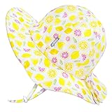 Product Image of the JAN & JUL Cotton Foldable Baby Newborn Sun-Hat for Girl with Strap (S...