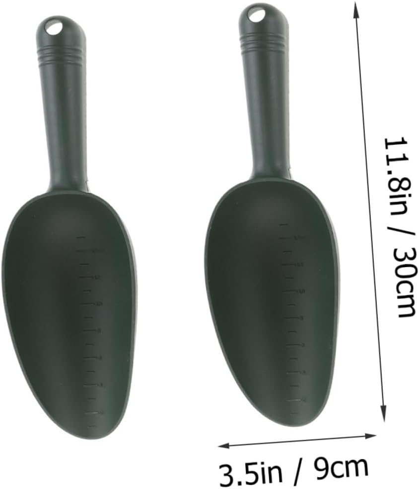 2pcs Plastic Soil Shovels Lightweight Garden Scoop for Digging Transplanting Portable Tools for Indoor and Outdoor Gardening for Flowers
