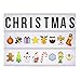 Price comparison product image Locomocean A4 Cinematic Lightbox | Incl 160 Letters & Emoji (Christmas Emoji Included) | Illuminated Light Up Box Sign | Battery or USB Powered | Integrated Letter Storage for 220 Tiles and USB Lead.