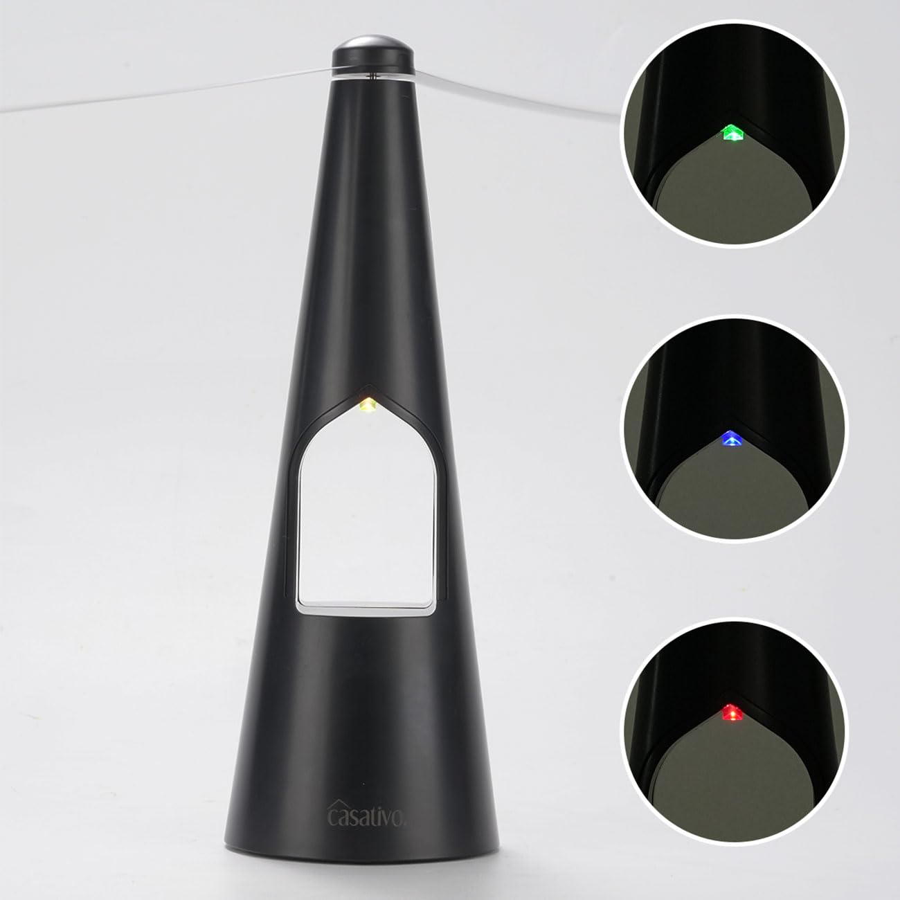 Fliegenwedler 2-Set 2-Flügel mit LED-Beleuchtung, Batterie & USB | Sanfte, effektive Fliegenabwehr für Tisch & Unterwegs | Flexibel Einsetzbar beim Essen & Outdoor