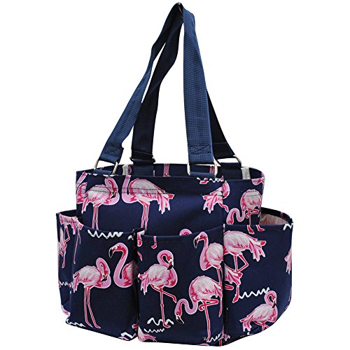 Flamingo NGIL Small Zippered Caddy Organizer Tote Bag