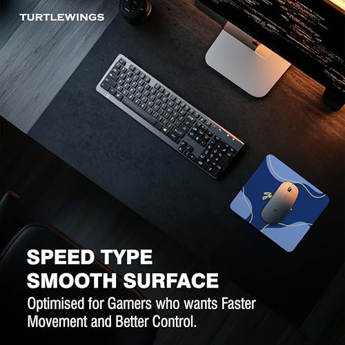 Image of TURTLEWINGS | Mousepad | Inspirational Quote Mousepad - 22x18 cm, 3mm Thick | Abstract Design Non-Slip Rubber Base | Office, Study & Gaming Use | Premium Smooth Surface 222 (8)