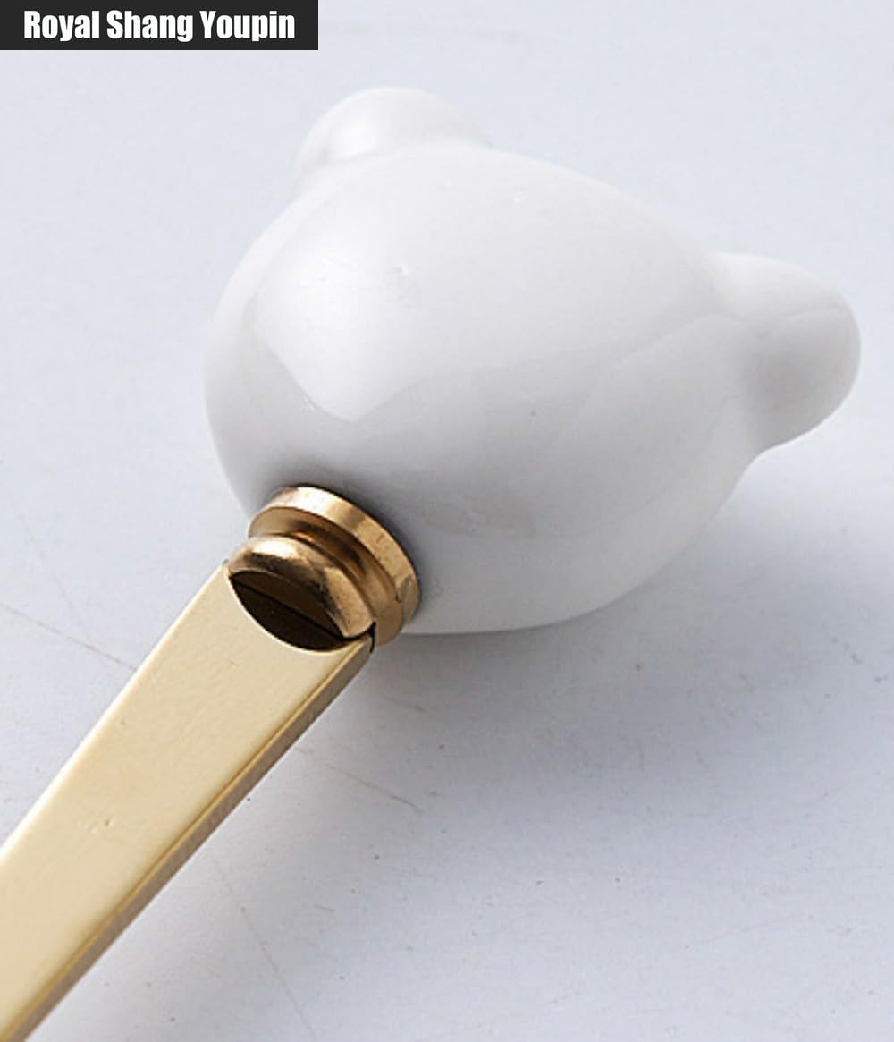 Juego De 12 Piezas De Cubiertos De Acero Inoxidable De Dibujos Animados, Cuchara, Tenedor, 14,5 Cm/5,7 Pulgadas, Cuchara De Postre, Tenedor (Negro/Dorado,Con almacenamiento)