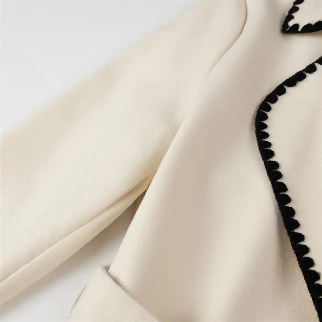 Abrigos de lana con cinturón para mujer, chaquetas largas, cortavientos, abrigo de invierno, abrigo grueso